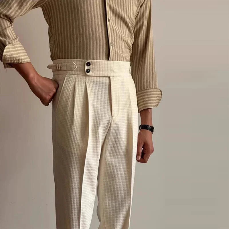 Vintage High Waist Trousers Old Money Aesthetic Pants