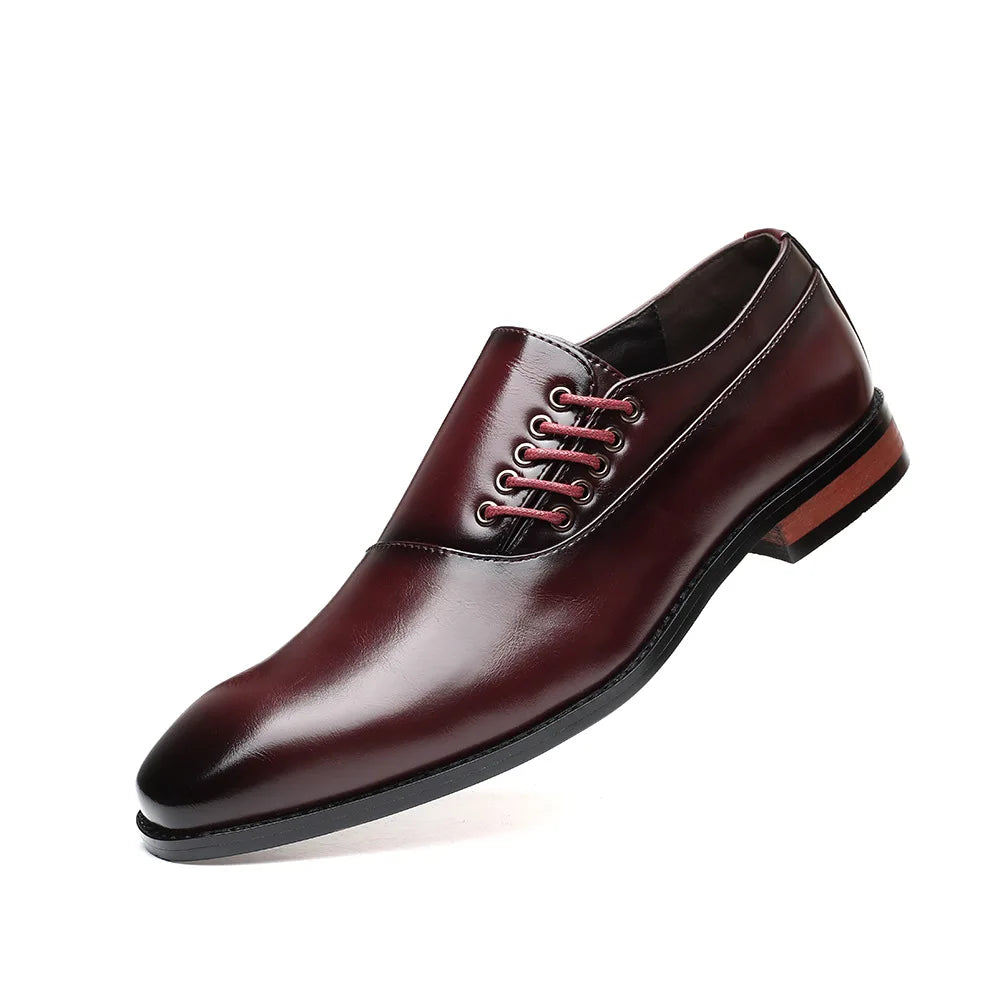 Dress Gentlemen Shoes Leather Oxford