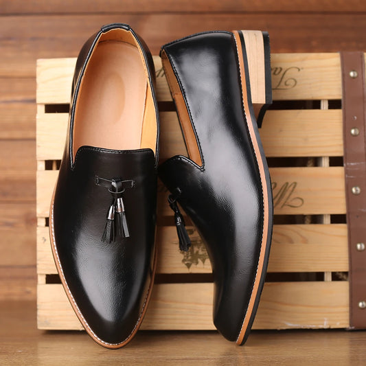 Dress Gentlemen Shoes Leather Oxford