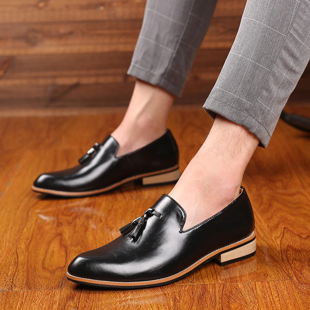 Dress Gentlemen Shoes Leather Oxford