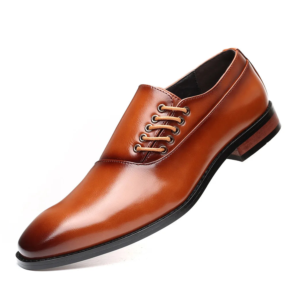 Dress Gentlemen Shoes Leather Oxford