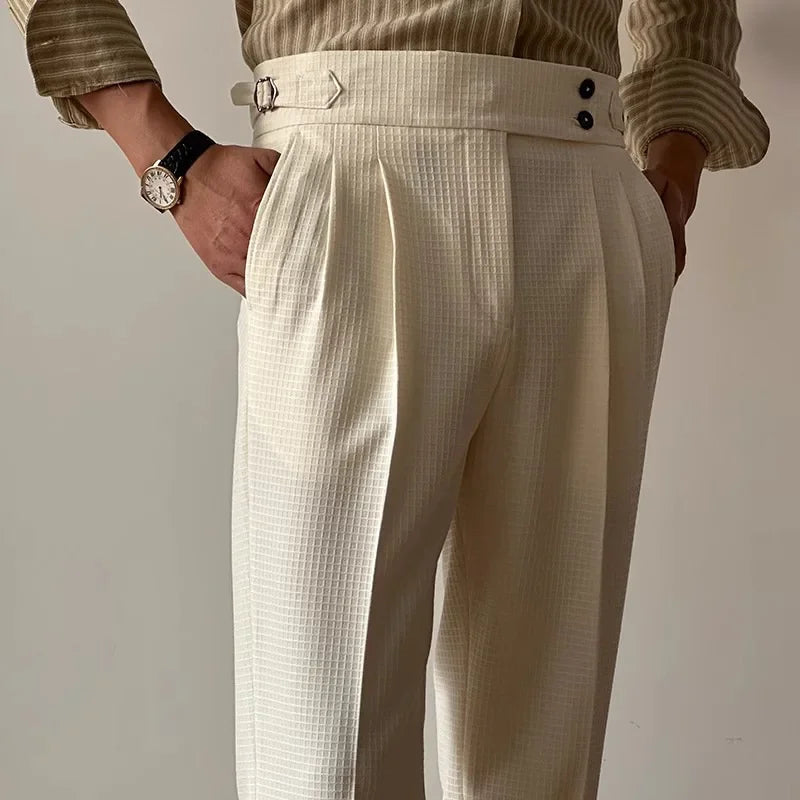 Vintage High Waist Trousers Old Money Aesthetic Pants