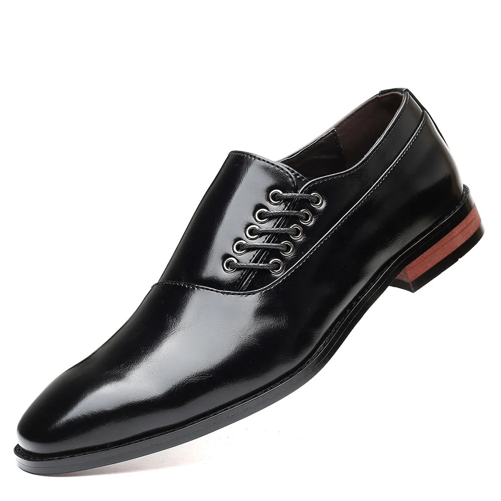 Dress Gentlemen Shoes Leather Oxford