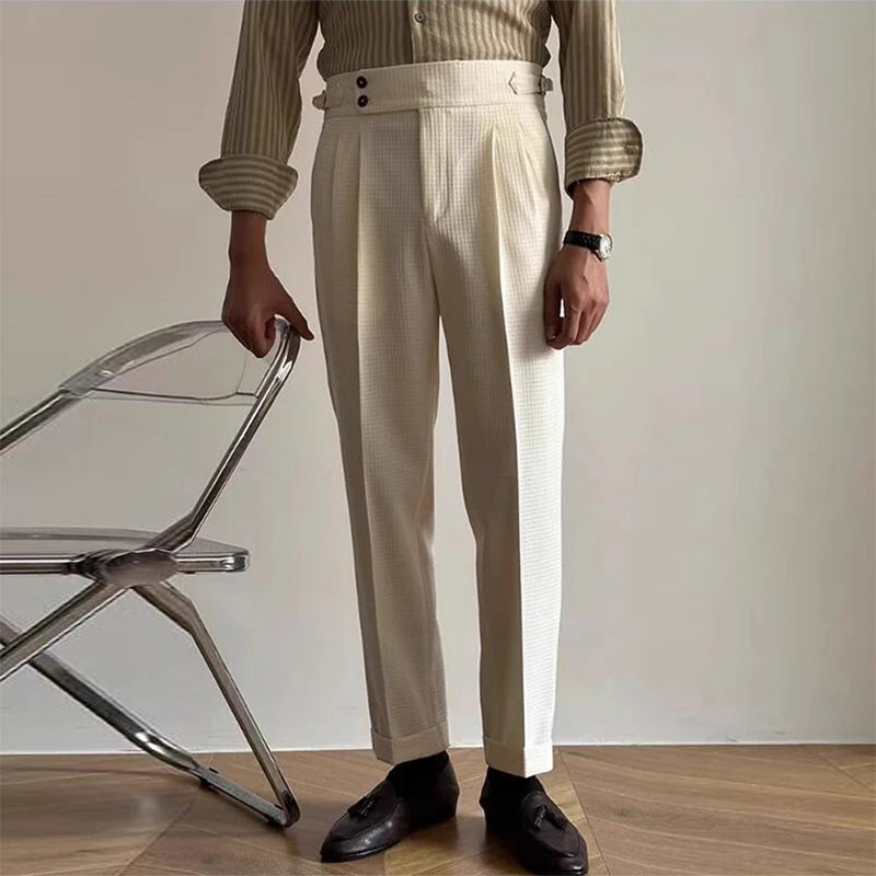 Vintage High Waist Trousers Old Money Aesthetic Pants